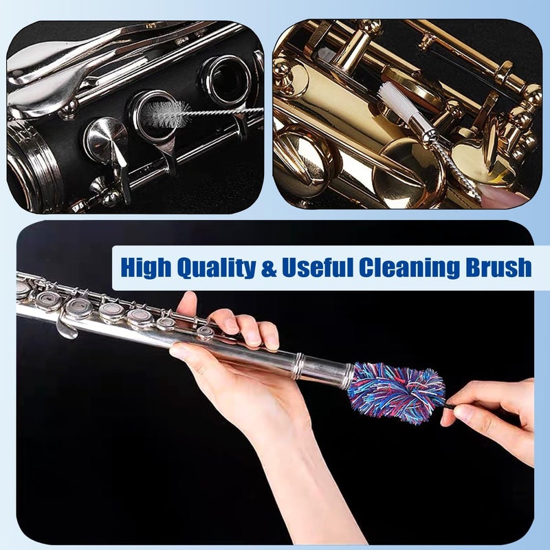 Niantime Flute Care Cleaner Kit with Cork Grease,Multifunctional Cleaning Brush, Cotton Cleaning Brush, Swab and Screw, Flute Cleaning Kit for Base Maintenance - Image 4